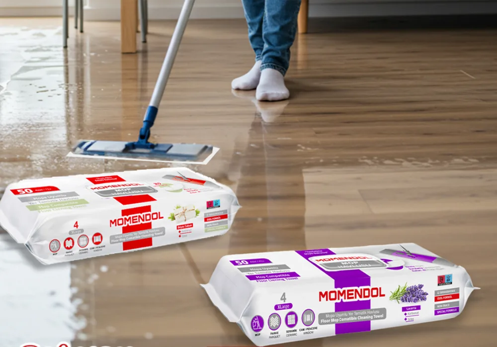 Mop Uyumlu Yüzey Temizleme Havlusu